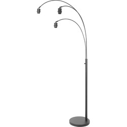 Moderne Vloerlamp Polaris Zwart 3-lichts