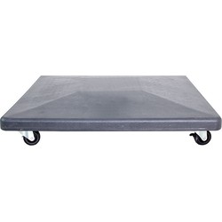 Hawaii parasolvoet - cement - 90 kg - verrijdbaar