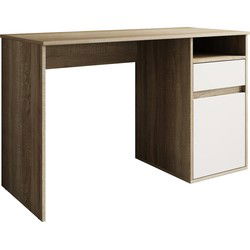 Meubella - Bureau Babot - Eiken 2 - 120 cm