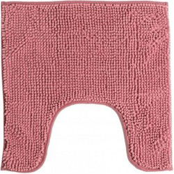 Urban Living WC/Toilet Badkamerkleedje/badmat tapijt - voor op de vloer - oud roze - 49 x 49 cm - Badmatjes