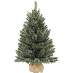 Triumph Tree Forest Frosted Kunstkerstboom in Jute - H45 x Ø36 cm - Blauw