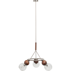 BePureHome Babble Hanglamp 3 Bollen - Glas - Bruin - 60x90x90