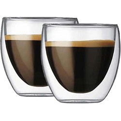 Krumble Espresso glas dubbelwandig set van 2