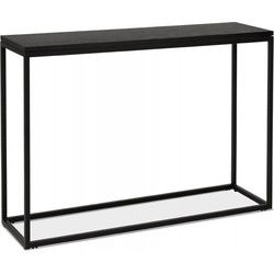 Consoletafel in industriële stijl RIVER 120x35x75 cm Zwart