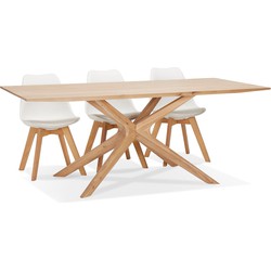 Massief eiken tafel MANITOU 195 beige