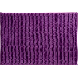 MSV Badkamerkleed/badmat voor op de vloer - paars - 60 x 90 cm - Microvezel - Badmatjes