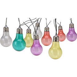 Pro Garden Lichtsnoer - 200 cm - 10 bolletjes - kleur - solar - Lichtsnoer voor buiten