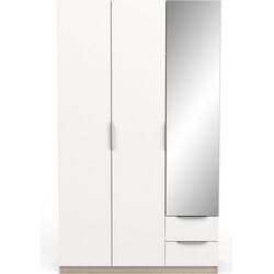 Kast met 3 deuren, 2 laden en 1 spiegel Ghost - L119,4 cm