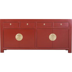 Fine Asianliving Chinese Dressoir Rood Ruby Red - Orientique Collectie