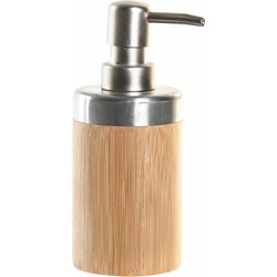 Zeeppompje/dispenser bruin bamboe hout 7 x 17 cm - Zeeppompjes