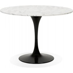 WITNEY ronde eettafel 120x120x736 cm Wit