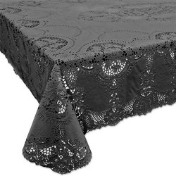 Antraciet grijs tafelkleden/tafellakens 152 x 228 cm rechthoekig - Tafellakens