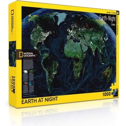 New York Puzzle Company New York Puzzle Company Earth at Night - National Geographic (1000)