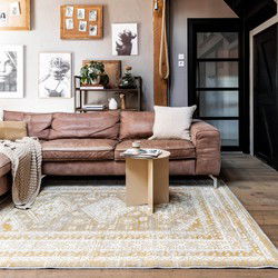 Vintage Vloerkleed Aila Geel - Polypropyleen - 190 x 280 cm (L)