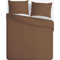 Larson - Luxe hotelkwaliteit dekbedovertrek - Tweepersoons - 200x220cm - Donker taupe