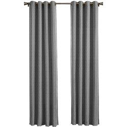 Larson - Luxe geweven blackout gordijn - met ringen - 1.5m x 2.5m - Lichtgrijs