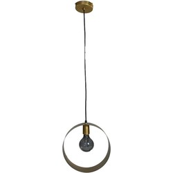 Hanglamp Rond -  ø30x10 - Goud - Metaal