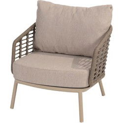 Taste Puglia 2 x lounge stoel en 1 x organische 3-zits lounge bank latte