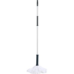 Urban Living Schoonmaak/dweil vloermop met telescoopsteel - uitschuif - Vloermoppen