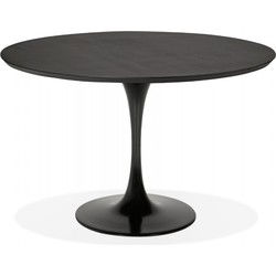 GLOBO eettafel 120x120x75 cm Zwart
