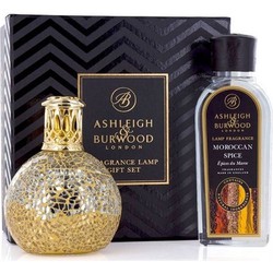 Ashleigh and Burwood gift set Little Treasure + Moroccan Spice Geurlamp S goud