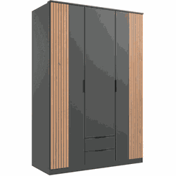 Kast 3 draaideuren en 2 laden L135 cm - LUEBECK