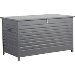 Cambridge kussenbox - aluminium -  170x97,5 cm - carbon black