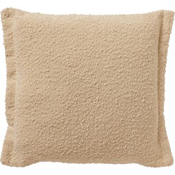 Dutch Decor OTIS - Sierkussen 45x45 cm - effen kleur - unieke stof - Semolina - beige - Dutch Decor