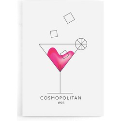 Cosmopolitan Cocktail - Walljar - Wanddecoratie - Poster
