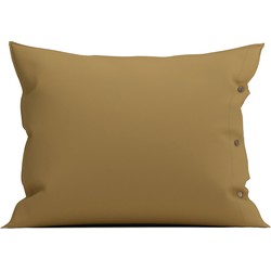 Yellow Kussensloop Percale pillowcase Cognac Brown 60 x 70 cm