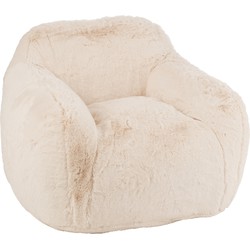 J-line - Fauteuil Cutie Polyester Creme Small - 99x98x75cm