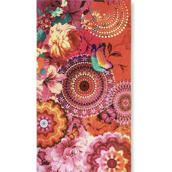 HIP Ziva Strandlaken 100x180 cm – Mandala’s & Vlinders – Kleurrijk & Zacht Katoen Velours – Sneldrogend & Absorberend