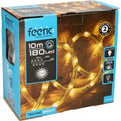 Feeric lights & Christmas Lichtslang - 10M - warm wit - 180 LEDs - Lichtslangen