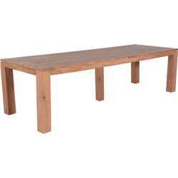 Garden Impressions Mexico tafel 300x100xH76 - grijs teak/ poten 12x12