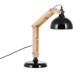 Beliani SALADO - Tafellamp-Lichte houtkleur-Rubberhout