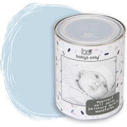 Baby's Only Muurverf mat voor binnen - Babykamer & kinderkamer - Baby Blauw - 1 liter - Op waterbasis - 8-10m² schilderen - Makkelijk afneembaar