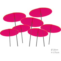 7 stuks! Zonnevanger Rood-Roze (kleur fuchsia) - Cazador Del Sol