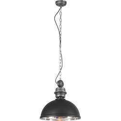 Mexlite hanglamp Gaeve - zwart - metaal - 50 cm - E27 fitting - 2661ZW