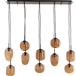 Light & Living - Hanglamp MEZZA - 120x18x23cm - Bruin