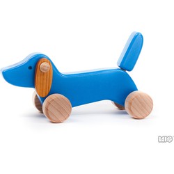 Bajo Bajo Houten Teckel Puppy - Blauw