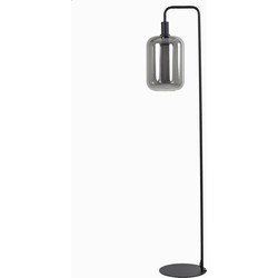 Light&living Vloerlamp 35,5x28x155 cm LEKAR zwart+smoke glas hoog