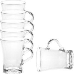 Duralex Koffie en Theeglazen Amalfi - 6x stuks - glas - 170 ml - Koffie- en theeglazen