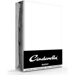 Cinderella Basic Hoeslaken White Hoge Hoek - 40 cm-160 x 200 cm