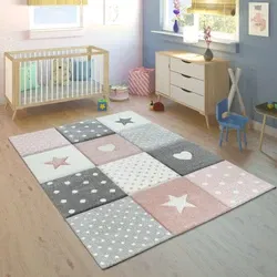 Kindervloerkleed - Cosena - Roze - 240x340 cm