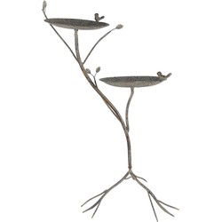 Clayre & Eef Vogelvoederbak 38x43x78 cm Groen Bruin Metaal