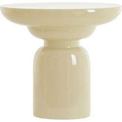 Light&living Bijzettafel 55x32x51 cm MANCILLA glans zand