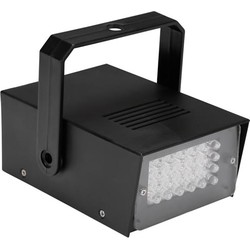 Mini stroboscoop met witte leds 24 leds op batterijen