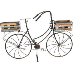 Clayre & Eef Planthouder Fiets 85x30x58 cm Bruin IJzer Fiets