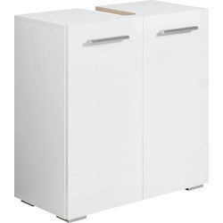 Badplaats Wastafel Onderkast Jupiter 60 x 30 x 60 cm - Wit - Badkamerkast – Staand Wastafelmeubel