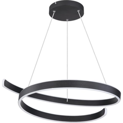 Industriële hanglamp Victoria - L:66cm - LED - Metaal - Zwart